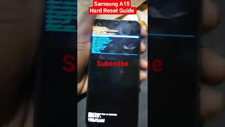 How Hard Reset Samsung Galaxy A15 A155F Factory Reset Guide