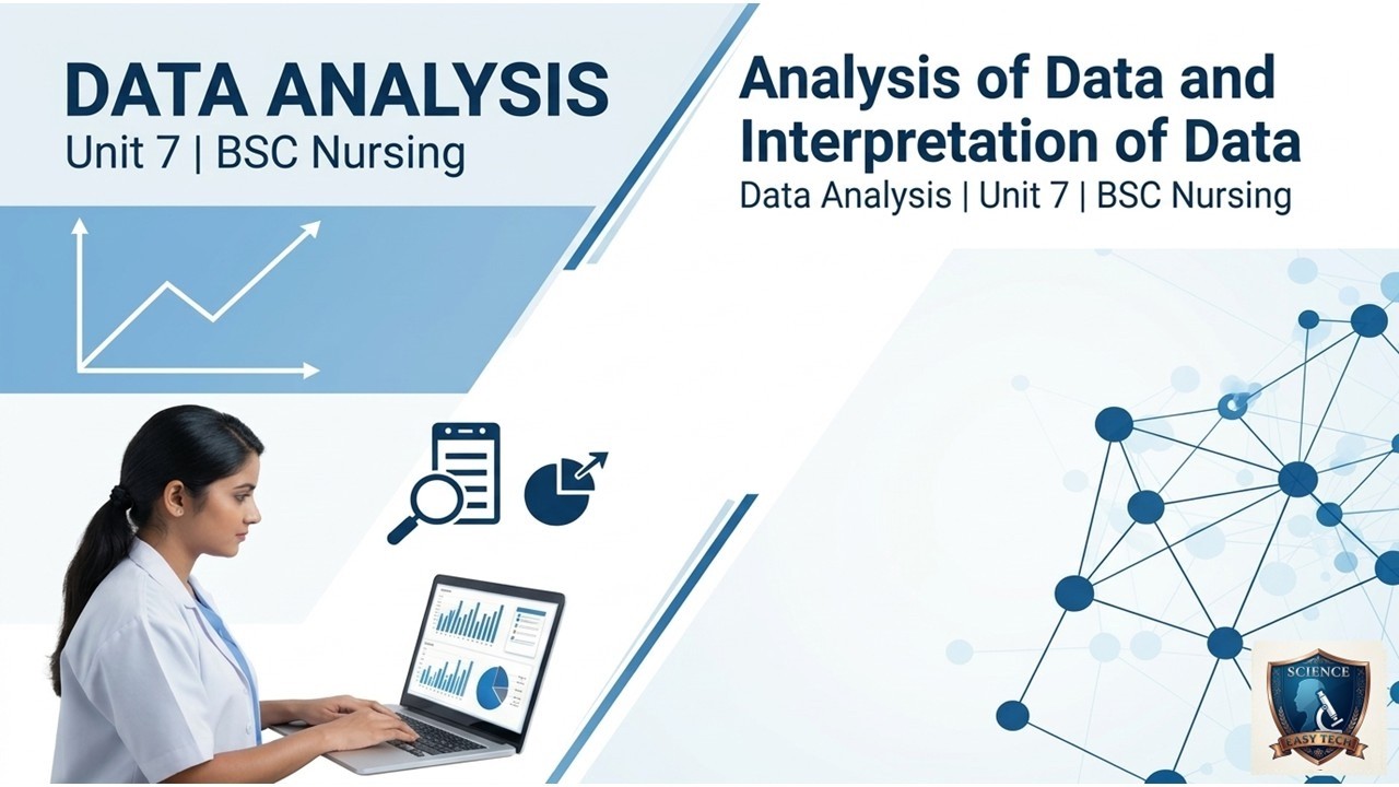 Analysis of data and interpretation of data|Data analysis| Unit 7|Bsc ...