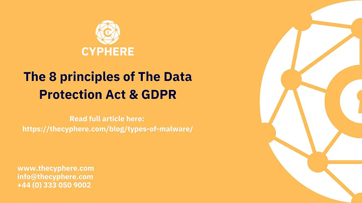 Data Protection Act | 8 Principles under GDPR