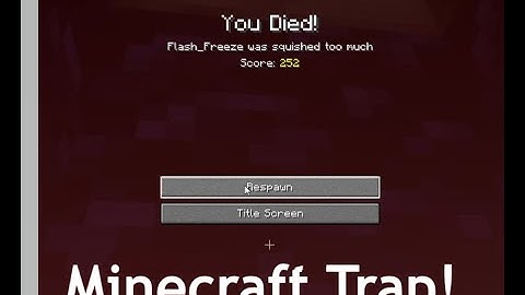 Pufferfish Detector, Enity Cramming Trap Minecraft!