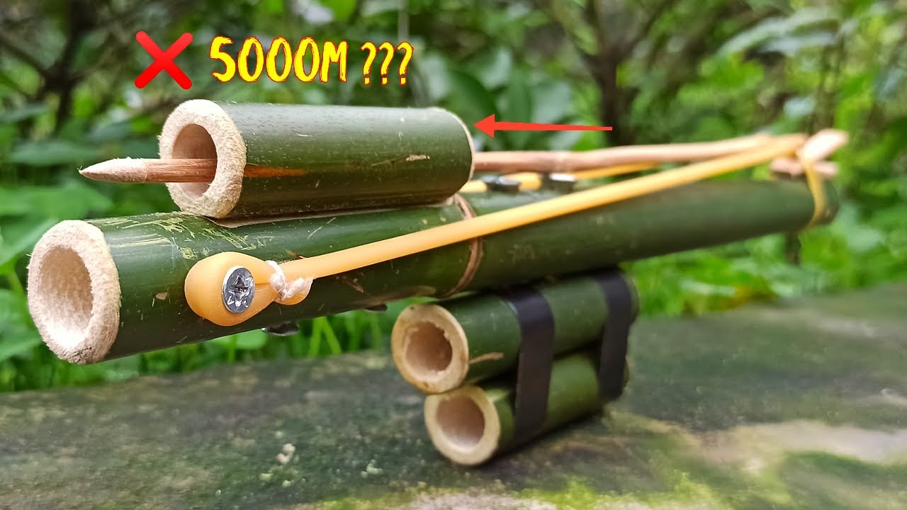 How to Make a Bamboo Gun that Shoots Powerful Arrows Chế Súng Ống Tre