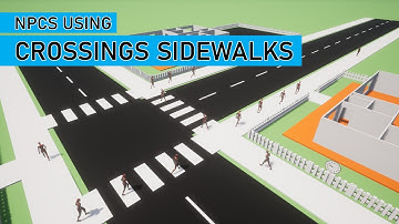 UE5 Open World #36 - NPCs Using Designated  Sidewalks and Road Crossings