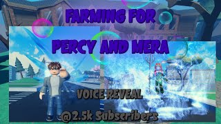RANDOM CHARACTER, FARMING FOR PERCY AND MERA | HEROES ONLINE WORLD ROBLOX