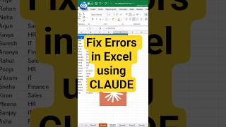 Fix Broken Excel Formulas Using Claude Ai In 25 Seconds  Tech  Ai  Claude Tutorial