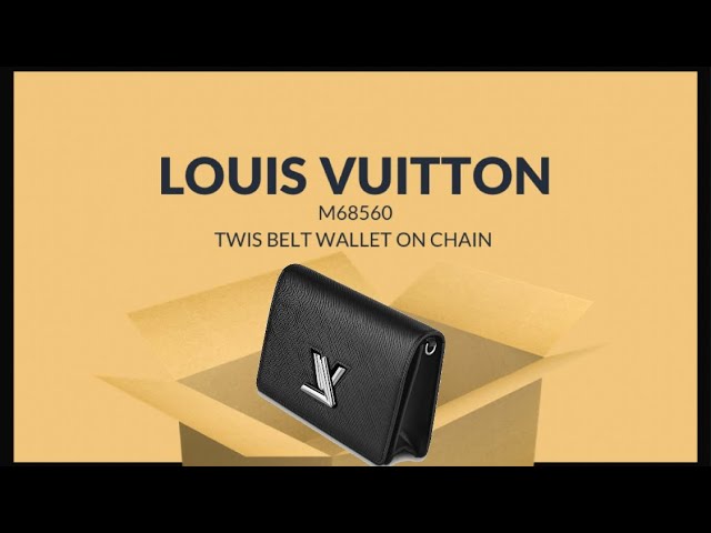 Louis vuitton twist belt chain wallet unboxing 