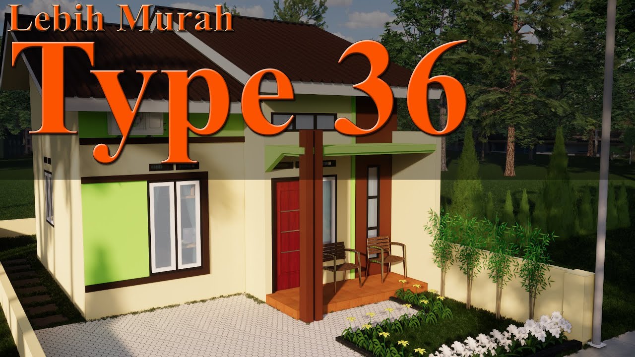 Rumah Murah!,, Desain Rumah Minimalis Sederhana Dengan 2 Kamar Tidur