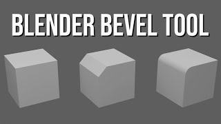 CREATE SMOOTH EDGES WITH THE BEVEL TOOL - BLENDER BEGINNER TUTORIAL