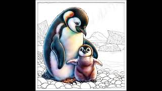 Color with me Penguins Zen Color #mindfulness #art #illustration #calm #relaxing #artdrawing #draw