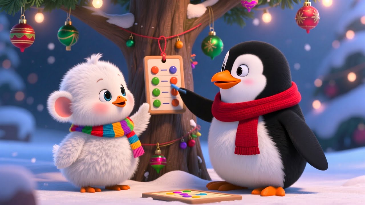 Penguin Xmas Play Trip 🐧🎄 Fun Holiday Song | Kids Nursery Rhyme
