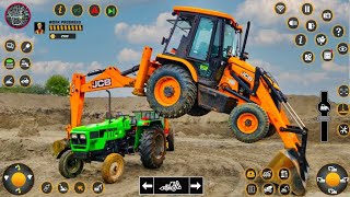 Jcb 3Dx Backchoe Loader With Penger Android Gameplay Jcb Wala Cartoon Jcb Game Video
