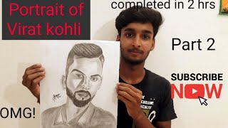 How to draw Virat Kohli | Virat kohli drawing step by step || Virat kohli sketch || part 2