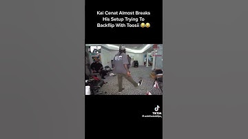 Kai tries backflip after Toosii😂😂😂 #shorts #youtubeshorts