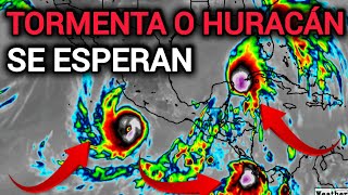 Storm or Hurricane developing with this Path, the weather in the Caribbean today