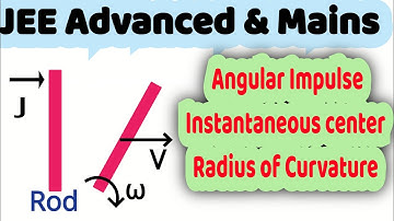 35) Angular Impulse |A rod AB of mass M and length L lies on a smooth horizontal table.An impulse J