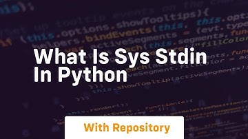 what is sys stdin in python