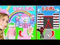 VSCO GIRL Vs E-GIRL Build Challenge In Adopt Me! (Roblox)