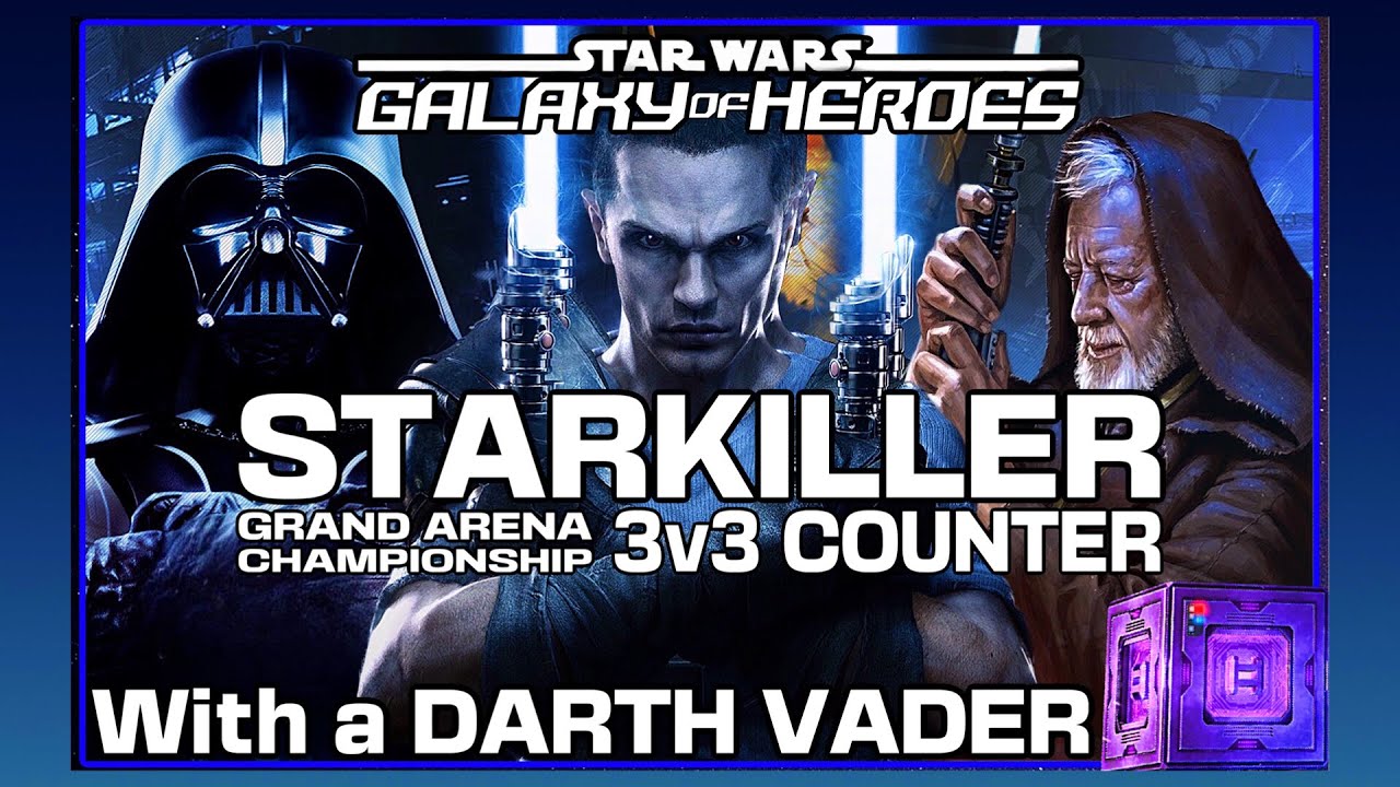 STARKILLER (OMICRON) 3v3 COUNTER w/DARTH VADER DATACRON SQUAD SWGOH