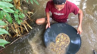 GEMPARKAN MASYARAKAT SETEMPAT‼️PENEMUAN URAT EMAS DI ALIRAN SUNGAI SUMATRA ||traditional gold mining