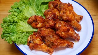 ปีกบนไก่ทอดน้ำปลา วิธีทำแบบง่ายๆกรอบนอกนุ่มในสูตรลงตัวมากๆ Fried chicken wings with fish sauce
