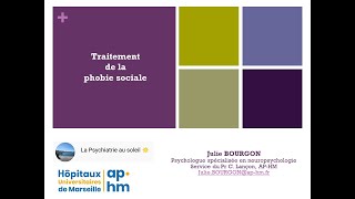 Traitement de la phobie sociale - Julie BOURGON