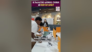 ROBOTICS Project @SOVO-the Project Lab of Dalian Neusoft University, China by International students