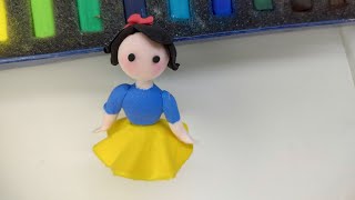 Make Snow white Doll with clay//DIY with Foam clay|How to make snow white Doll easy for beginners