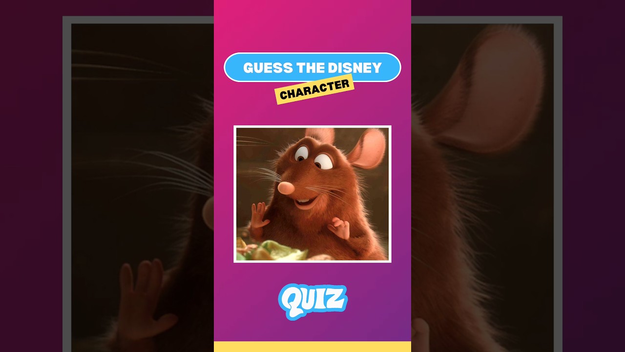 Guess the Lesser Known Disney Character 