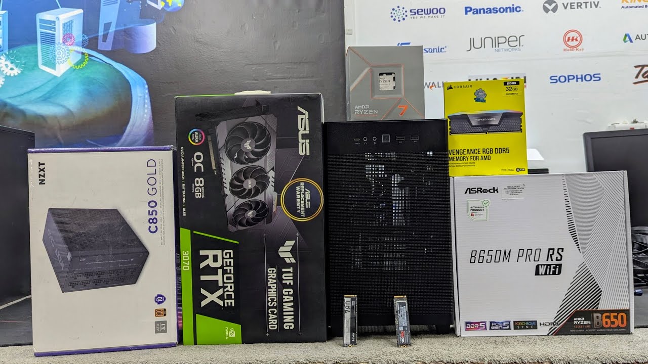 CPU ryzen 7 7800x3d + Asrock B650M Pro RS AMD Ryzen™ 7 7800X3D PC BUILD ASRock B650 Pro ASUS AP201 RTX3070