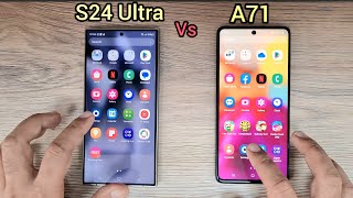 Samsung S24 Ultra vs A71 | speed Test 🔥