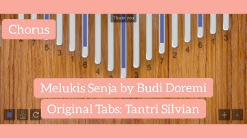 Melukis Senja- Budi Doremi || KALIMBA APP COVER with TABS