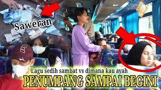 Wulan suara merdu Ngamen Dibus bawakan lagu sedih..!!!Sambat vs Ayah penumpang sampai sawer banyak