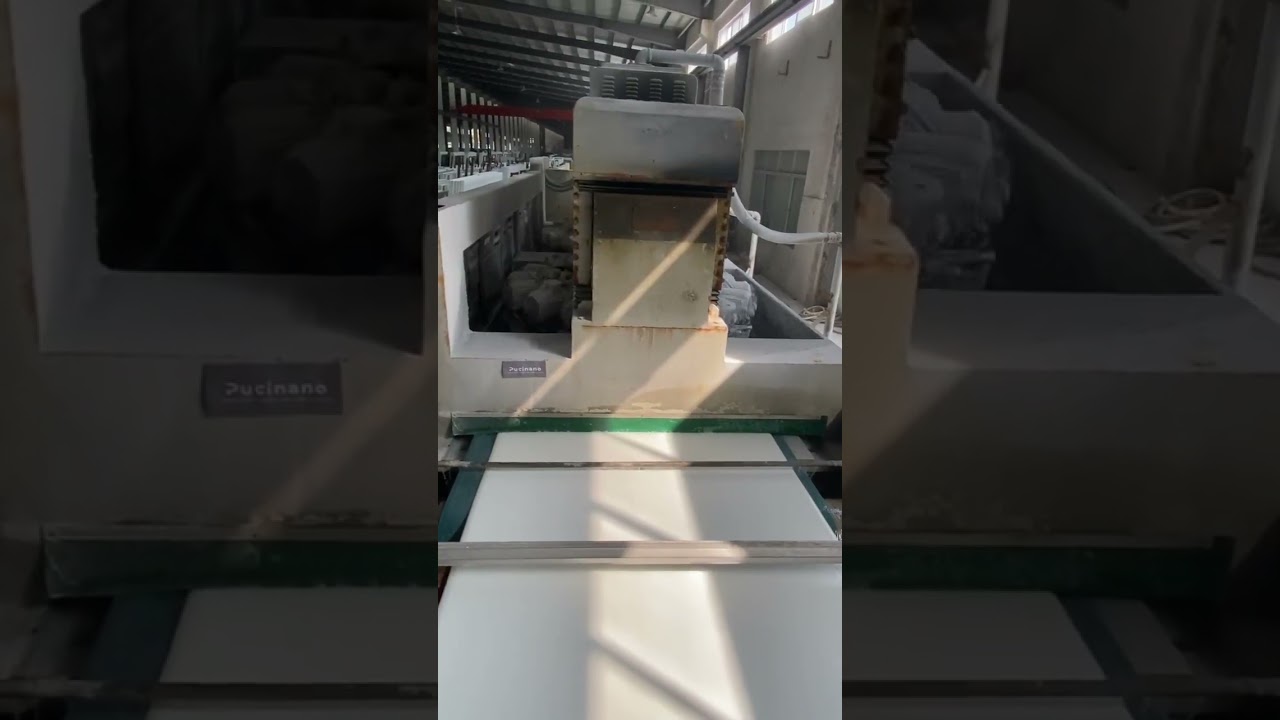 Nano Crystallized Glass Stone production step: fix thickness
