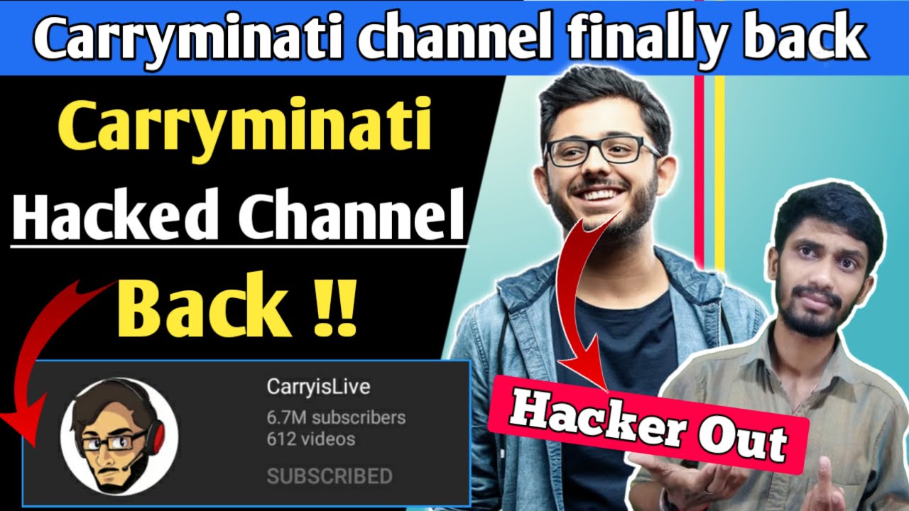 Carryminati Hacked Channel Finally Back ! Carry Challenge Accepted on 24hr | Hacker Confused