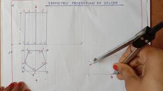 Isometric Projection.... Lecture 9......Isometric Projection of Pentagonal  Prism
