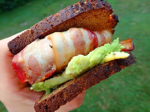 Bacon Chicken on Honey Paleo Bread Recipe (Grain Free & Gluten Free)