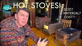 WHICH TENT 🔥 woodstove? The NORTENT foldable  TITANIUM stove compared + first BURN