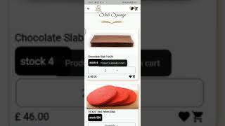 Ecommerce cakery app demo video screenshot 2