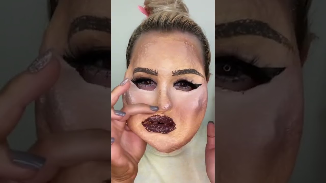 Часть 2! Снимаем макияж 🥲 #макияж #удовлетворение #tiktok #шорты