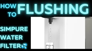SIMPURE Y7P-W UV COUNTERTOP REVERSE OSMOSIS WATER FILTER | HOW TO GO THROUGH THE INITIAL FLUSHING