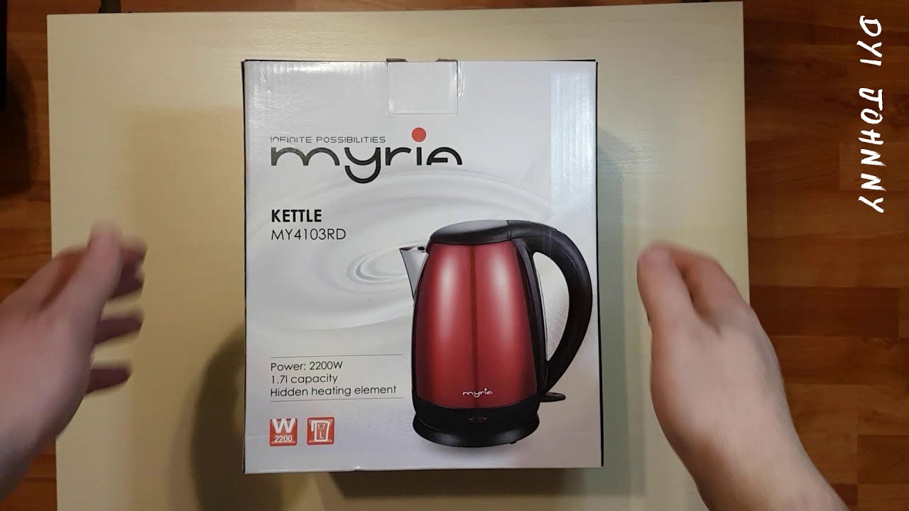 Unboxing MYRIA KETTLE MY4103RD 1.7 l, 2200 W