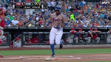 PHI@NYM: Murphy opens scoring with double to center