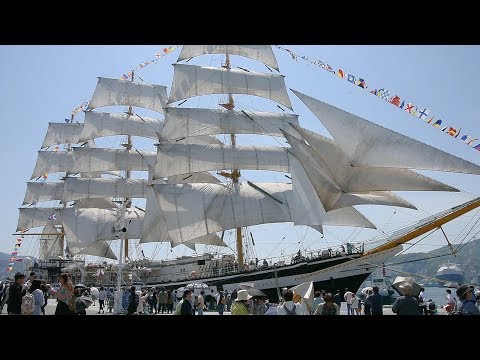 セールドリル」を公開 長崎帆船まつり - YouTube