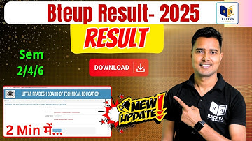 BTEUP Even Semester Result Out - Download Link |  #bteup2025  📢 || Raceva Engineering