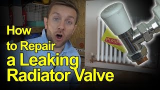 HOW TO REPAIR A LEAKING RADIATOR VALVE  Plumbing Tips