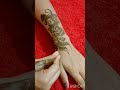 Wonderfull Stylish Gulf Dubai Henna Design Full Video Link Check On Description Box #short #Mehndi