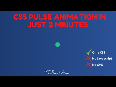 CSS Pulse Animation In just 2 minutes!