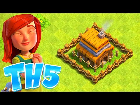 PUSHING to TH6 w/ Max lvl 2 BaRBs! "Clash Of Clans" TH1-Th13 Speed build!