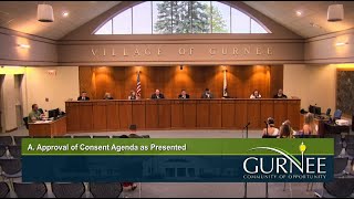 Monday, August 21, 2023 Village of Gurnee Regular Board Meeting