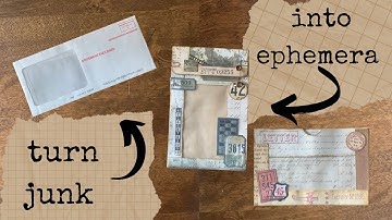 Window Pockets made from Junk Mail Envelopes