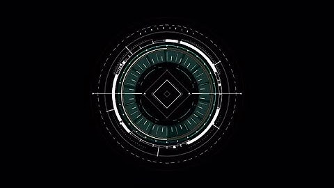 HUD Round Element - Compass Stock Motion Graphics